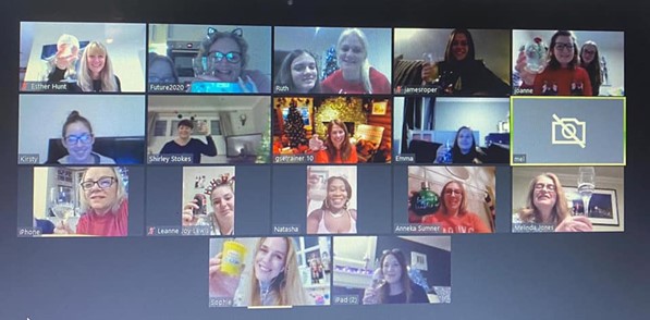 Christmas party via Zoom!