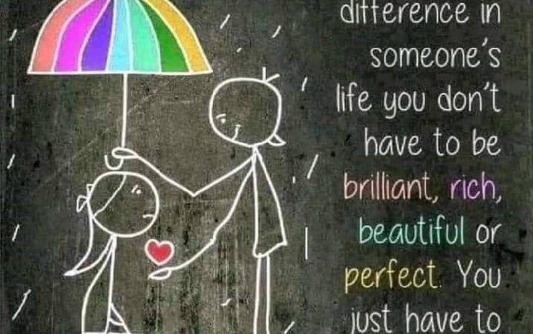 You just have to care …………